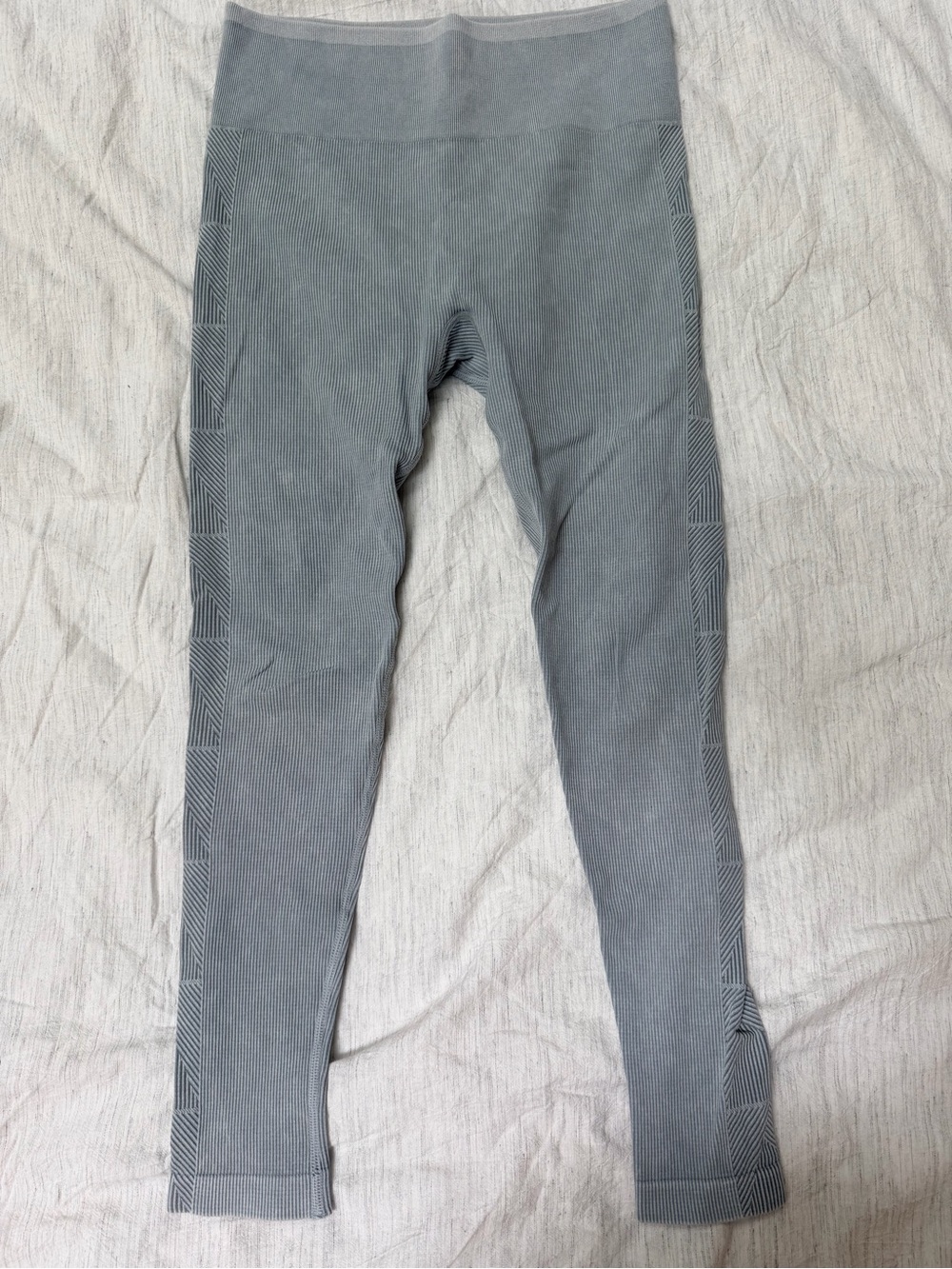 Vuori Light Gray Ribbed Hoodie